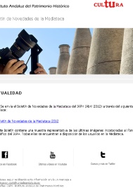 Servicio de novedades de información de patrimonio histórico