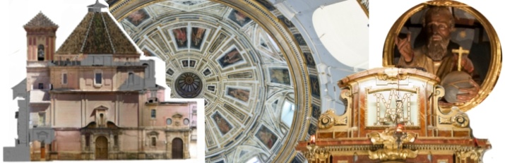 Collage imágenes Iglesia Santo Cristo de la Salud de Málaga