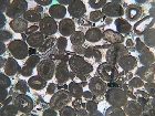 Caliza oolitica Teatro romano de Málga (Microscopio petrográfico 25x)