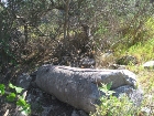Columna de mármol abandonada (Canteras de Almadén de la Plata, Sevilla)