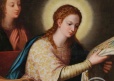 Imposición de la casulla a San Ildefonso. Museo de Bellas Artes de Granada. Estado final. Detalle.