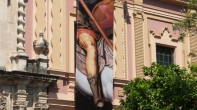 Fachada del Museo de Bellas Artes durante la Exposición
