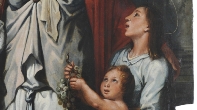 María de Cleofás con sus cuatro hijos. Estado final. Detalle