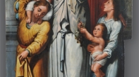 María de Cleofás con sus cuatro hijos. Estado final