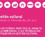 Detalle. Portada del folleto del Curso-taller: el impacto de la web social y las tecnologías digitales en la gestión cultural