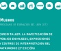 Detalle. Portada del folleto del Curso-taller: la investigación de público en museos, exposiciones y centros de interpretación del patrimonio (2ª edición)