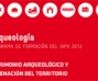 Detalle. Portada del folleto del Curso Patrimonio arqueológico y ordenación del territorio