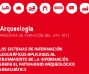 Detalle. Portada del folleto del Curso Los sistemas de información geográfica aplicados al tratamiento de la información sobre el patrimonio arqueológico subacuático