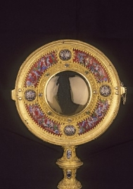 Detalle de la Custodia Espejo de la Reina Isabel la Católica. Museo de la Capilla Real (Granada)