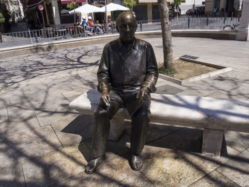 Monumento a Pablo Ruiz Picasso. Málaga. Autor: Morales Folguera, José Miguel. Fondo gráfico IAPH