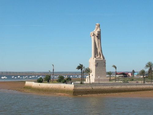Monumento a Colón. Huelva. Autor: López Macías, Ángel. Fondo Gráfico IAPH
