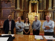 Vista de los integrantes del equipo técnico de las obras