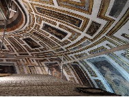 Finaliza la instalación del gran andamio de la nave de la iglesia