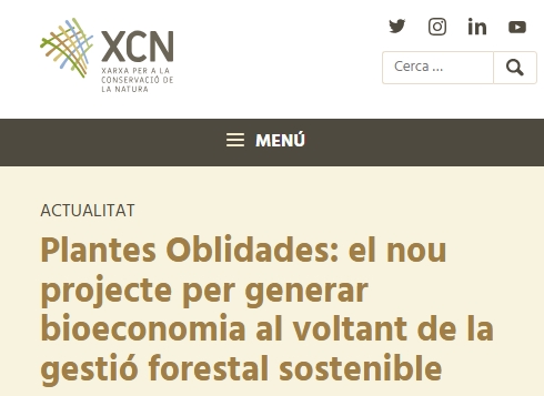 Noticia del proyecto en la Xarxa per a la Conservació de la Natura