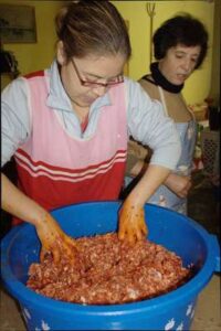 Elaboración de productos de la matanza