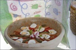 Elaboración del Ajo caliente