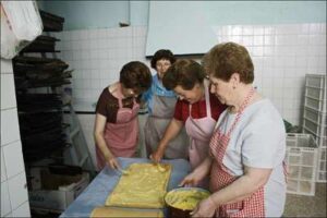 Elaboración de la manta castillera