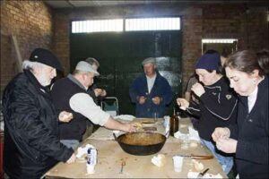 Elaboración de la fritá de caldillo