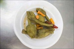 Elaboración de berenjenas en vinagre