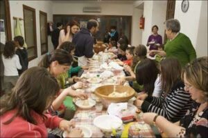 Elaboración de hornazos