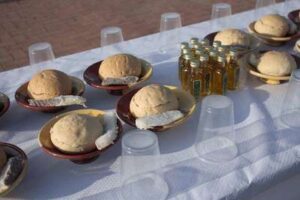 Canto de aceite con bacalao