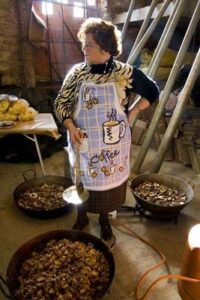 Elaboración de la caldereta de Santa Bárbara