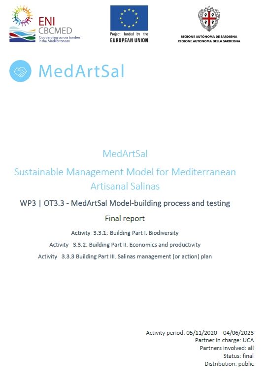 MedArtSal (2023). WP3 | OT3.3 - MedArtSal Model-building process and testing. Final report.