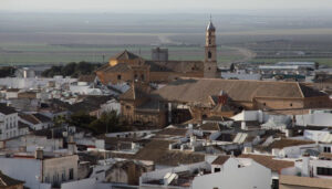 Paisaje de la romería de Setefilla